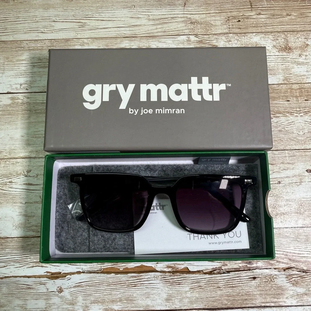 2 pair Gry Mattr Reading Glasses Unisex +2.50 Black Clever Blue Light 650186BK